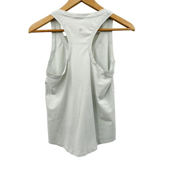 Lululemon gray white Racerback tank Top - Picture 2 of 3